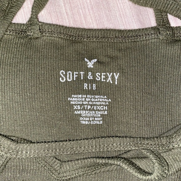 American Eagle Strappy Short Sleeve Top - Picture 3 of 3